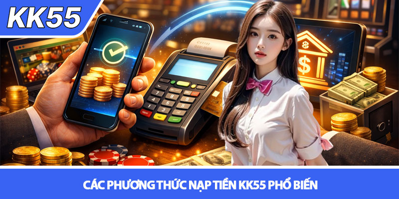 Nạp tiền KK55 - Cách thực hiện an toàn và nhanh nhất 3 Các phương thức nạp tiền KK55 phổ biến