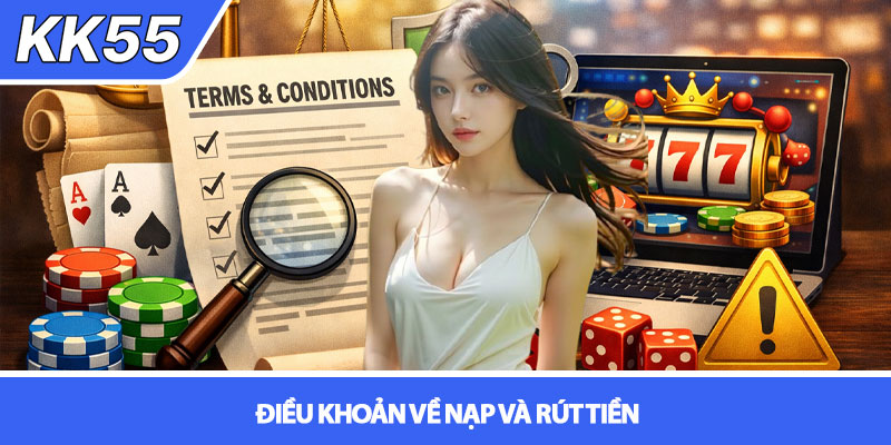 Điều khoản điều kiện KK55 - Quy định người chơi cần biết 2 Điều khoản về nạp và rút tiền