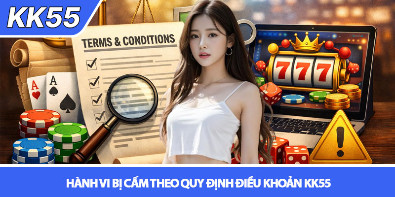 Điều khoản điều kiện KK55 - Quy định người chơi cần biết 3 Hành vi bị cấm theo quy định điều khoản KK55
